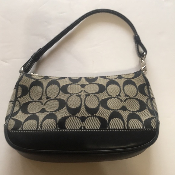 Vintage Y2k Coach Demi Mini Bag Baguette Small Purse 90‘s 2000‘s Black Gray Cute - Picture 2 of 16